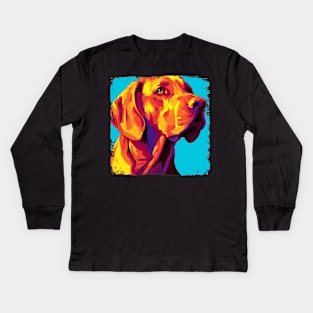 Rhodesian Ridgeback Pop Art - Dog Lover Gifts Kids Long Sleeve T-Shirt